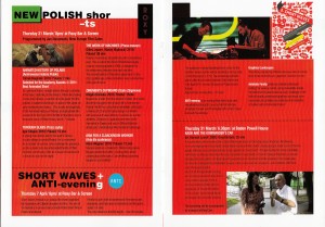 Kinoteka 9th Polish Film Festival leaflet March 2011