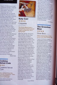 Katy Carr's 'Coquette' 4**** MOJO review