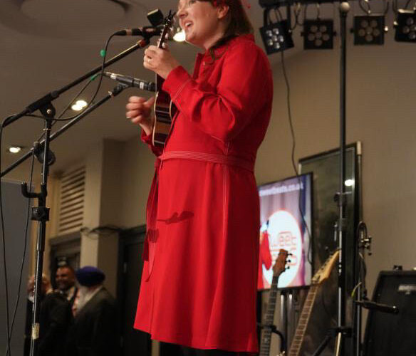 Katy Carr performing